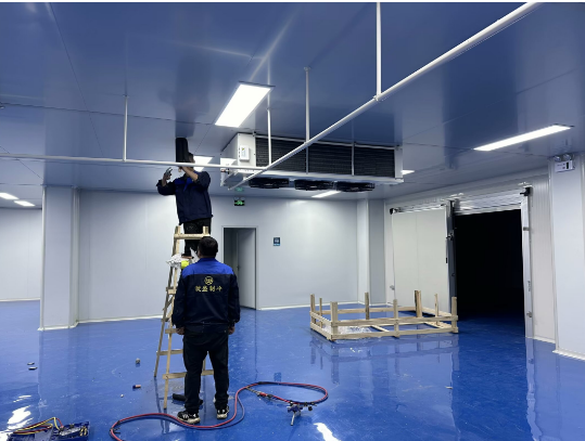 上海建造尺寸11*10*3食品加工冷庫(kù)案例